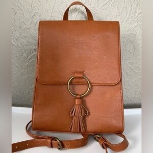 Universal Thread Flap Backpack with Tassel